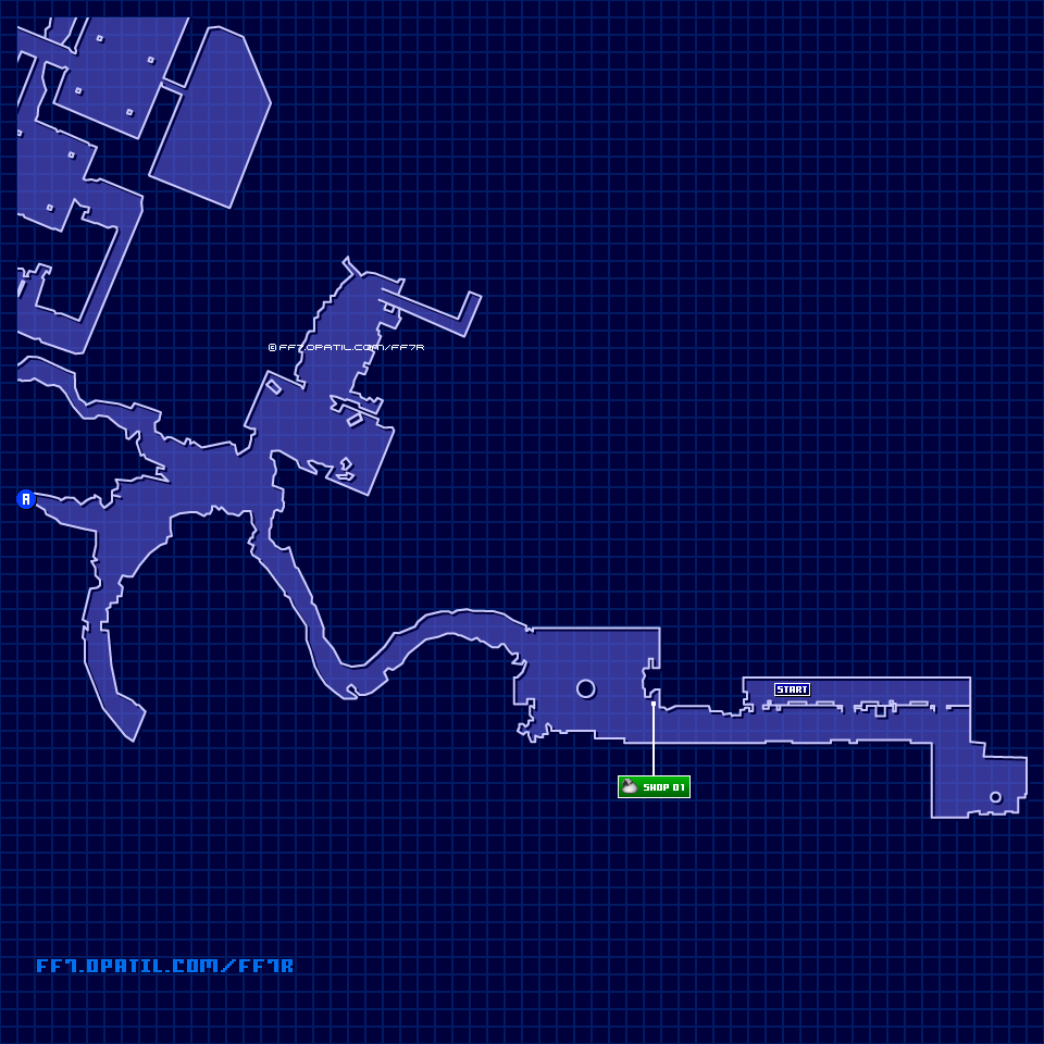 七番街スラム駅のマップ画像 ／ FF7リメイク攻略・ファイナルファンタジー7リメイク攻略