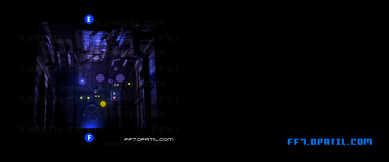 壱番魔晄炉6 マップ画像：ファイナルファンタジー7 完全攻略