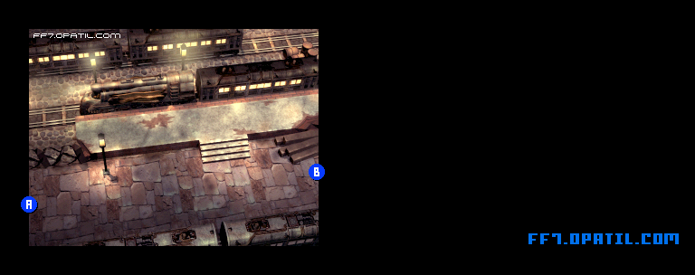 七番街の駅 マップ画像：ファイナルファンタジー7 完全攻略