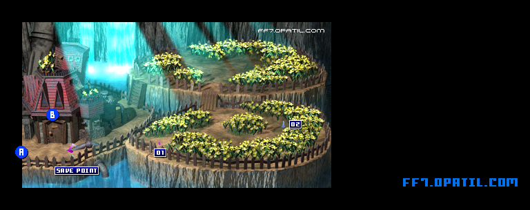 Aeris's House Map Image 1 : FF7 - Final Fantasy VII Walkthrough and Strategy Guide
