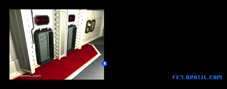 神羅ビル・60階1 マップ画像：ファイナルファンタジー7 完全攻略