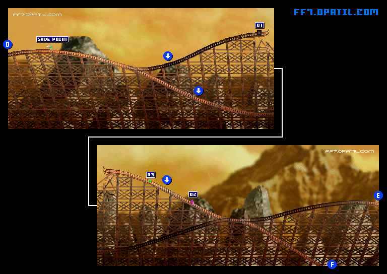 コレル山4 マップ画像：ファイナルファンタジー7 完全攻略