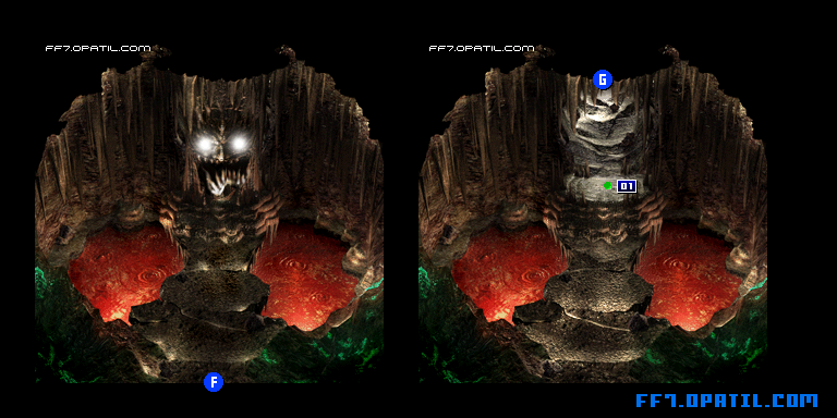 ギ族の洞窟5 マップ画像：ファイナルファンタジー7 完全攻略