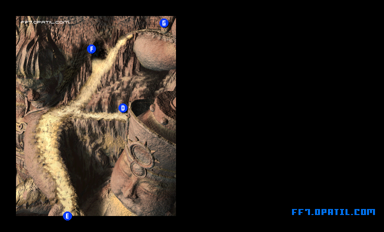 ダチャオ像5 マップ画像：ファイナルファンタジー7 完全攻略