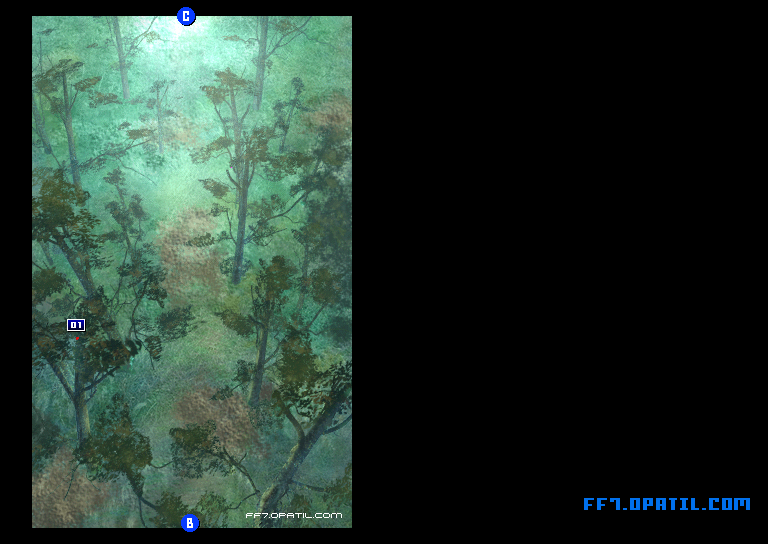 眠りの森2 マップ画像：ファイナルファンタジー7 完全攻略