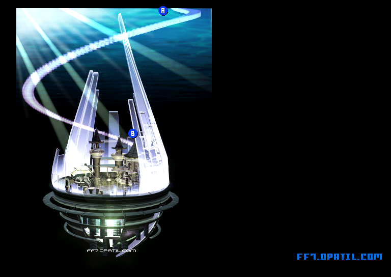 水の祭壇1 マップ画像：ファイナルファンタジー7 完全攻略