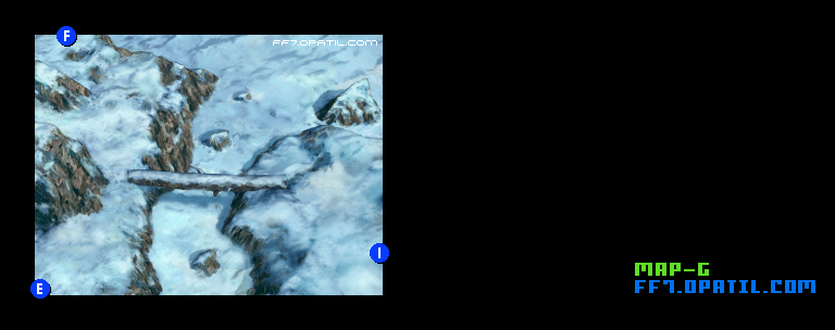 大氷河：エリアG マップ画像：ファイナルファンタジー7 完全攻略