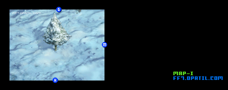 大氷河：エリアI マップ画像：ファイナルファンタジー7 完全攻略