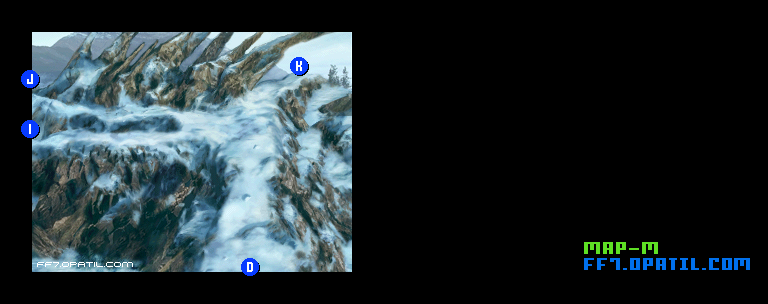 大氷河：エリアM マップ画像：ファイナルファンタジー7 完全攻略