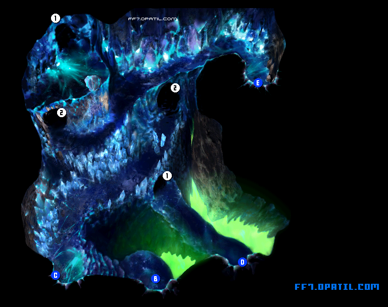ガイアの絶壁3 マップ画像：ファイナルファンタジー7 完全攻略