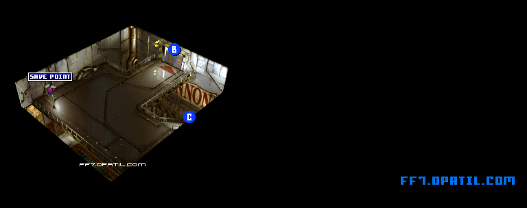 神羅ジュノン支社3 マップ画像：ファイナルファンタジー7 完全攻略