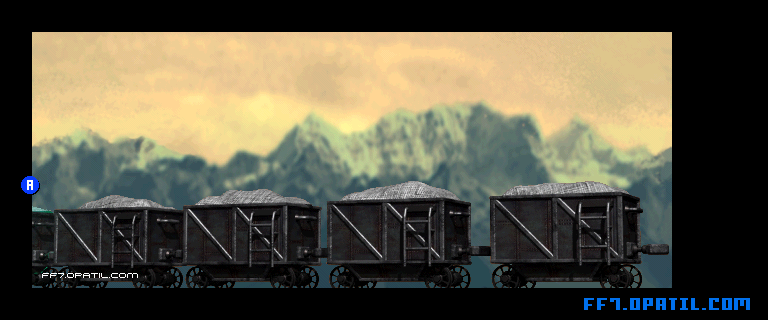 コレル山の炭鉱列車2 マップ画像：ファイナルファンタジー7 完全攻略