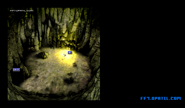 ウータイのマテリア洞窟1 マップ画像：ファイナルファンタジー7 完全攻略