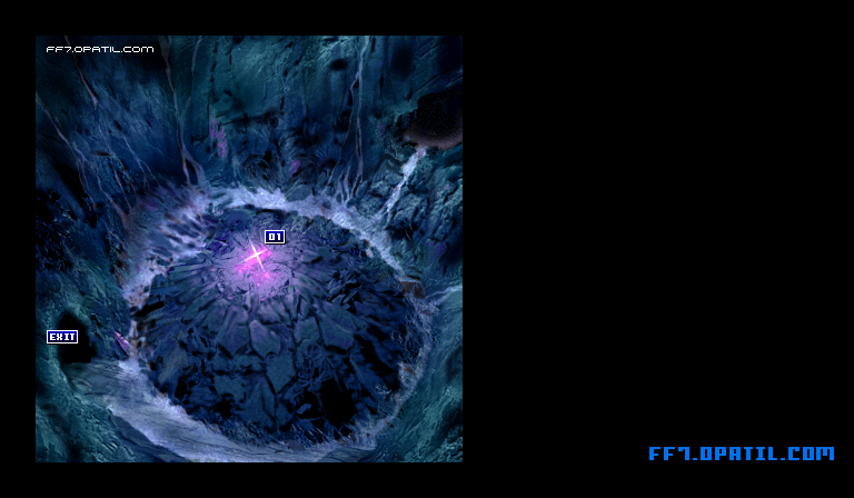 コレル北のマテリア洞窟1 マップ画像：ファイナルファンタジー7 完全攻略