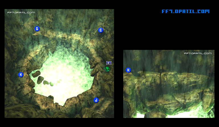 大空洞：合流地点 マップ画像：ファイナルファンタジー7 完全攻略