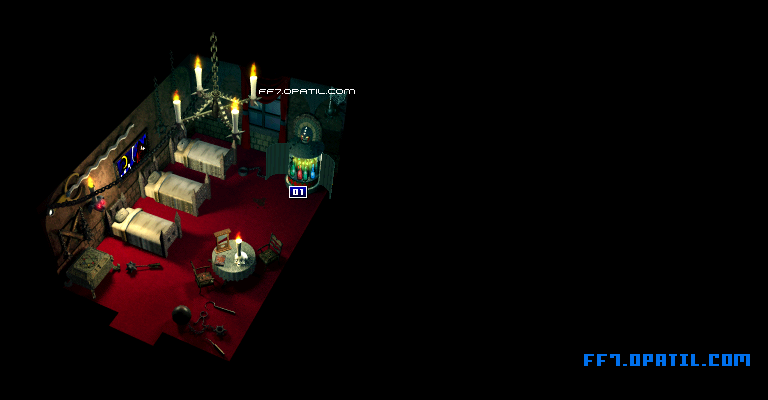 ゴーストスクェア・ゴーストホテル3 マップ画像：ファイナルファンタジー7 完全攻略